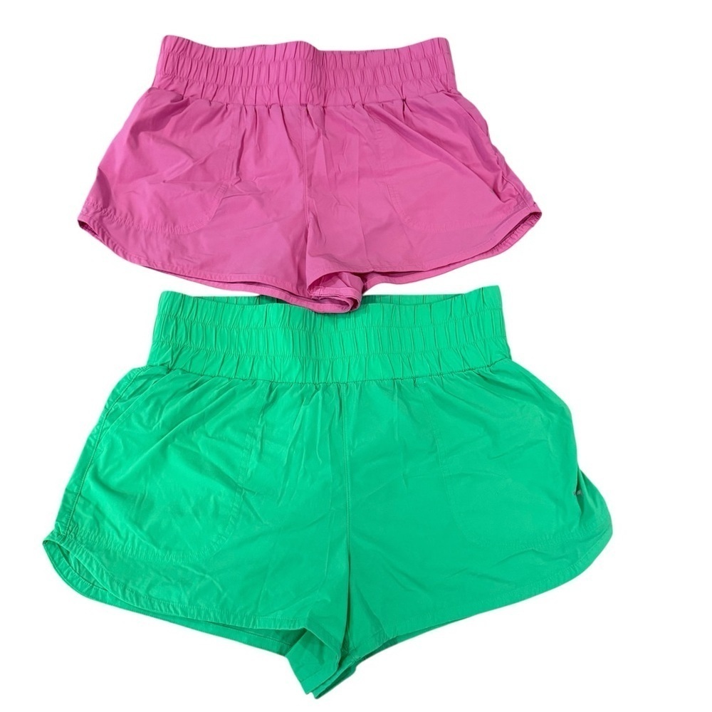 Joy Lab Women's Pink Running Shorts Green and Pink M